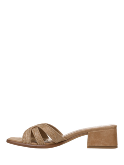 Sam Edelman Farrin Block Heel Slide Sandals - view 2, Buff Tan/Cyprus Tan