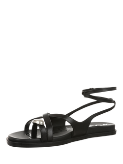 Sam Edelman Lottie Leather Strappy Sandals - view 2, Black