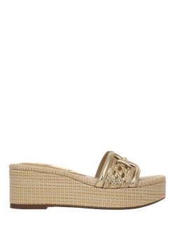 Sam Edelman Pauleena Espadrille Platform Sandals, Amber Gold