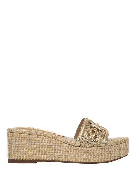 Sam Edelman Pauleena Espadrille Platform Sandals, Amber Gold