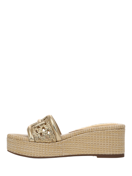 Sam Edelman Pauleena Espadrille Platform Sandals - view 2, Amber Gold