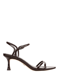 Sam Edelman Presley Leather Strappy Sandals, Rich Chocolate