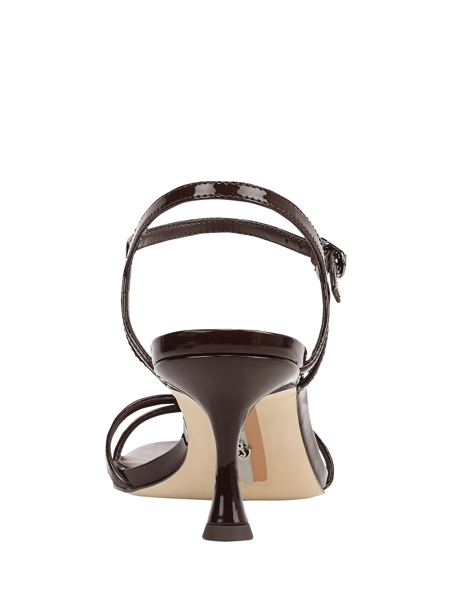 Product image 4 of 6, which shows Sam Edelman Presley Stiletto Heel Sandals, Rich Chocolate, 3