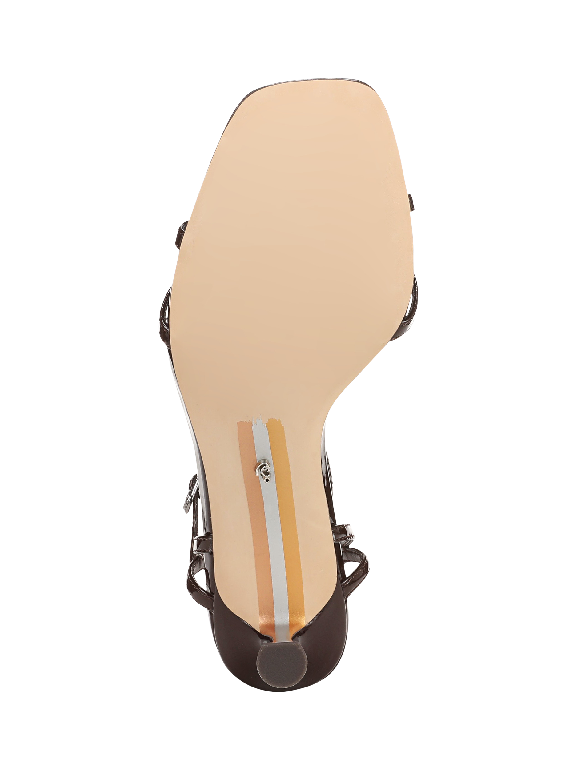 Product image 6 of 6, which shows Sam Edelman Presley Stiletto Heel Sandals, Rich Chocolate, 3