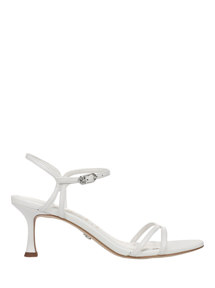 Sam Edelman Presley Leather Strappy Sandals, Bright White, Bright White
