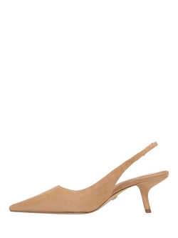 Sam Edelman Bianka Leather Slingback Pumps, Cyprus Tan - view 2, Cyprus Tan