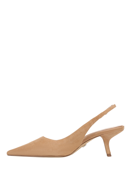 Sam Edelman Bianka Leather Slingback Pumps, Cyprus Tan - view 2, Cyprus Tan