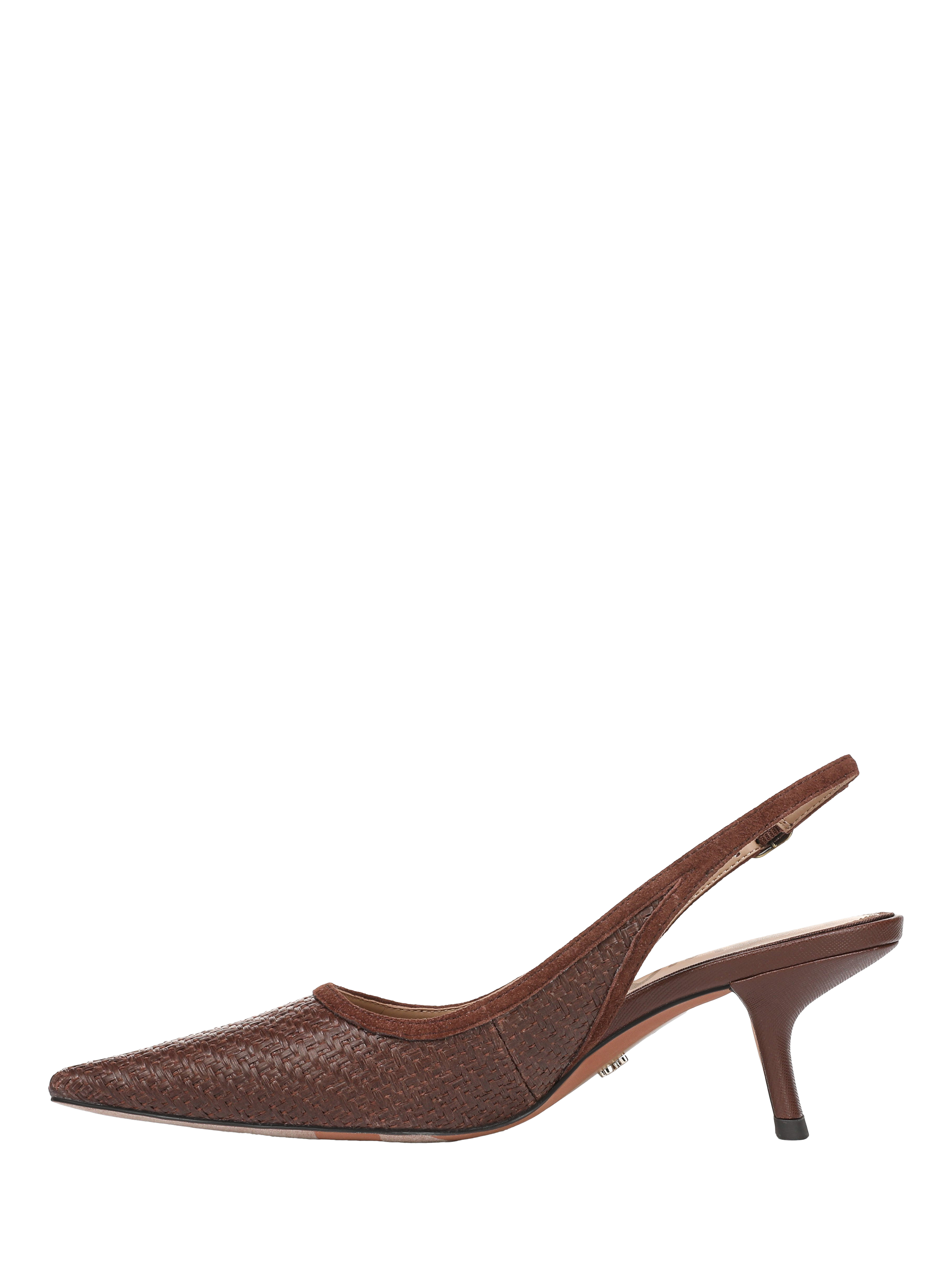 Product image 2 of 6, which shows Sam Edelman Bianka Slingback Pumps, Bourbon, 3.5