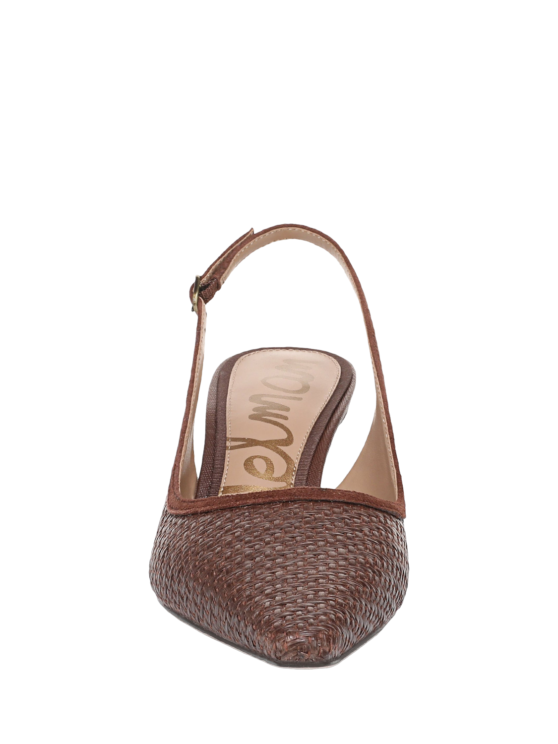 Product image 3 of 6, which shows Sam Edelman Bianka Slingback Pumps, Bourbon, 3.5