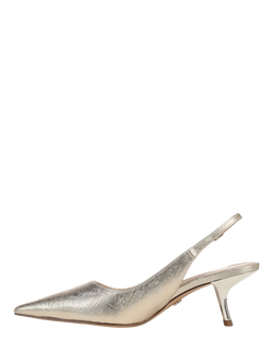 Sam Edelman Bianka Slingback Pumps, Goldleaf - view 2, Goldleaf