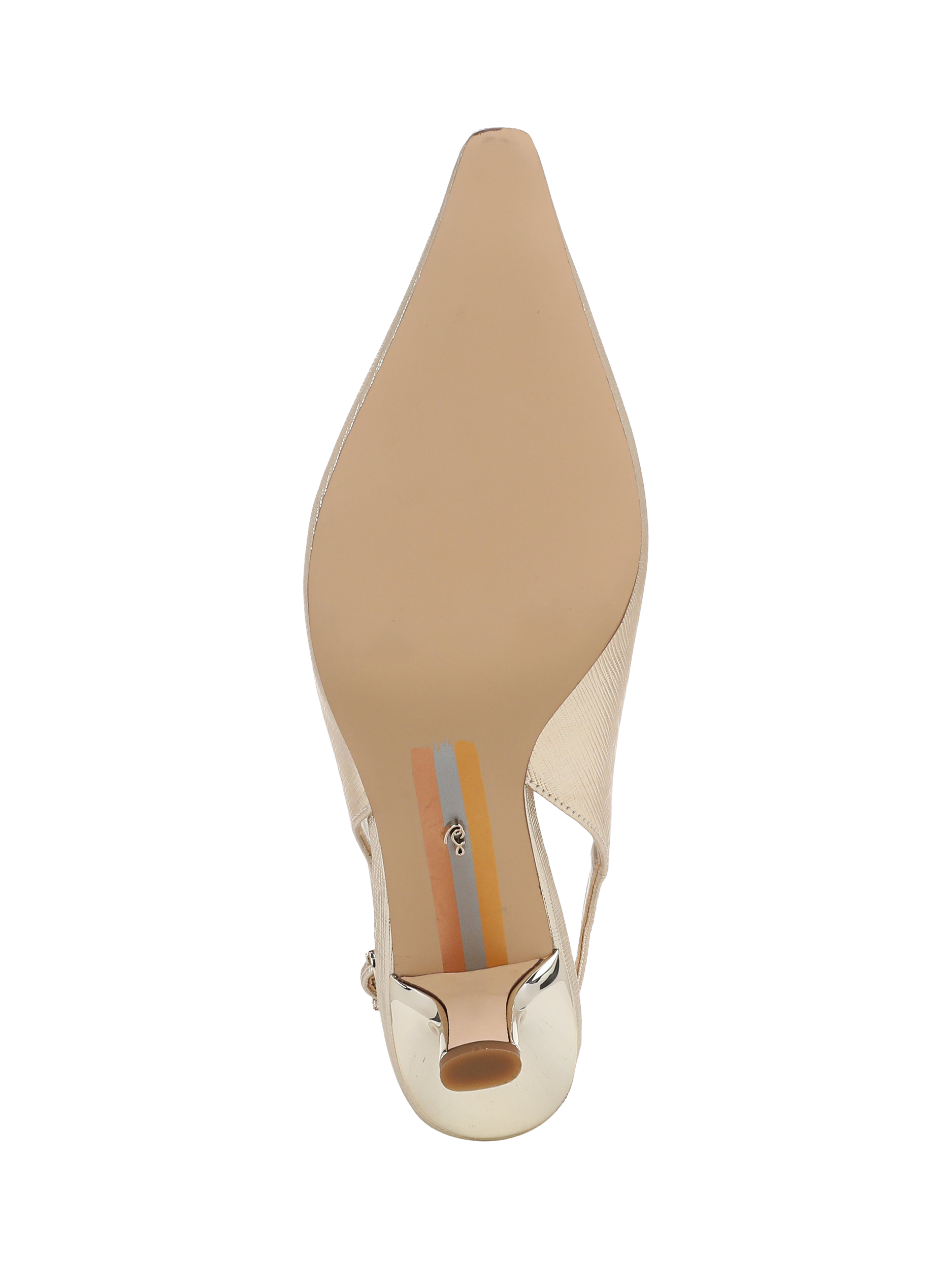 Product image 6 of 6, which shows Sam Edelman Bianka Slingback Pumps, Goldleaf, 3