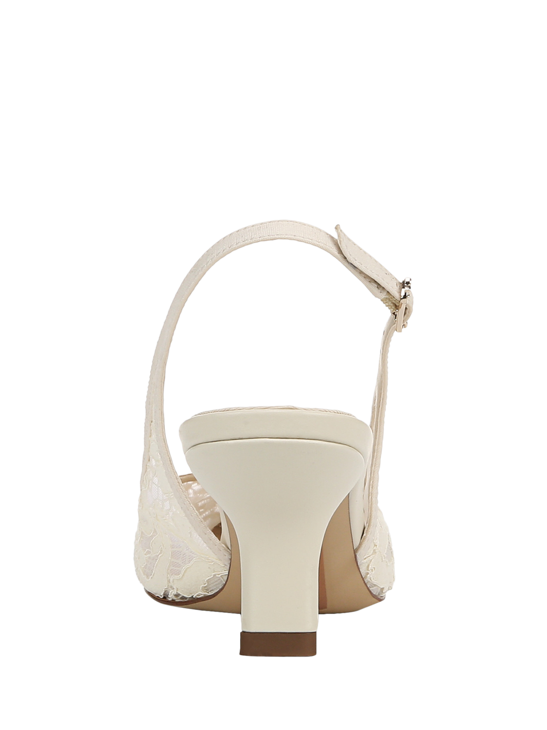 Product image 4 of 6, which shows Sam Edelman Bianka Mesh Slingback Pumps, Ivory Lace, 3.5