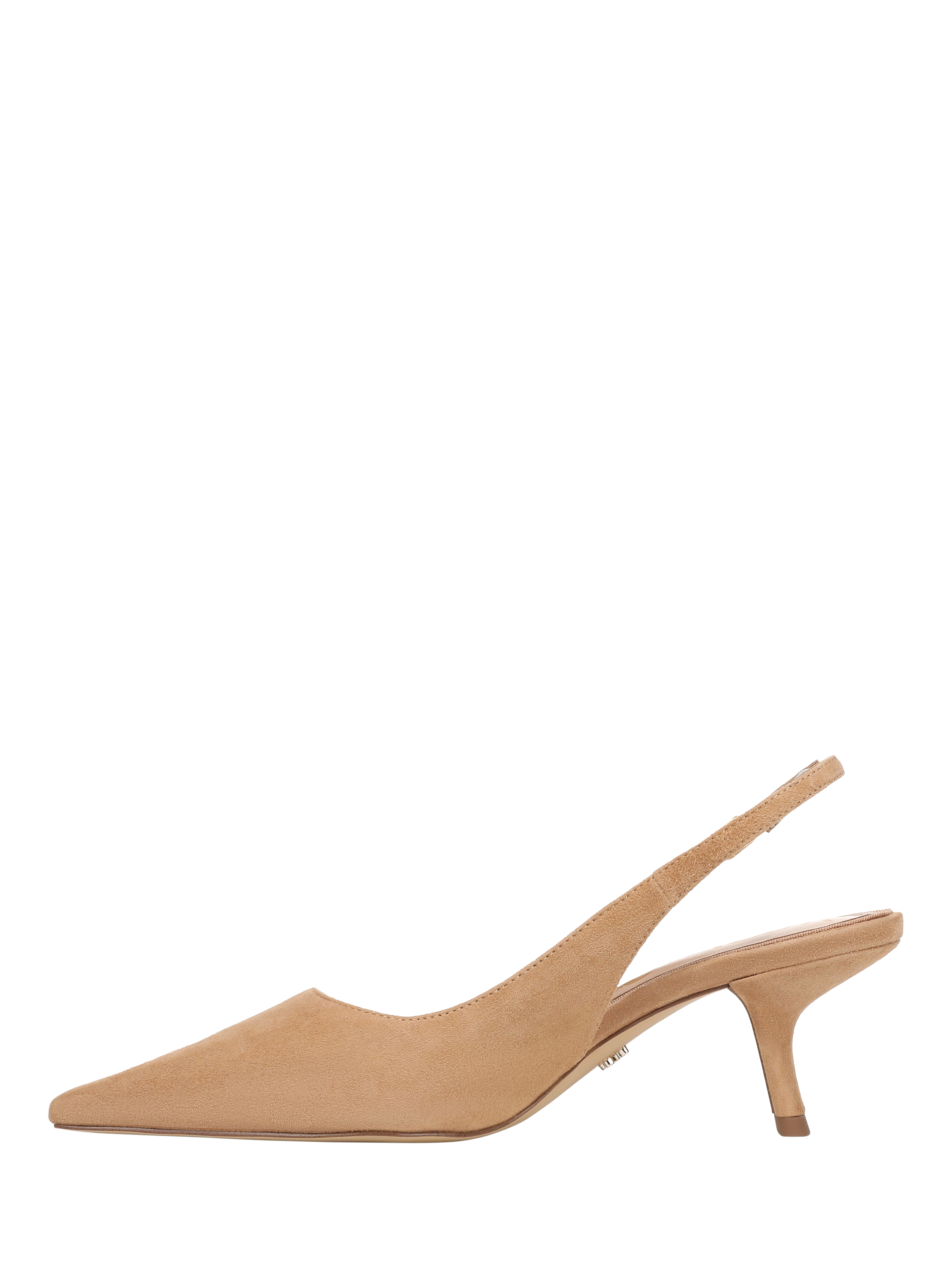 Product image 2 of 6, which shows Sam Edelman Bianka Suede Slingback Pumps, Cyprus Tan, 3.5