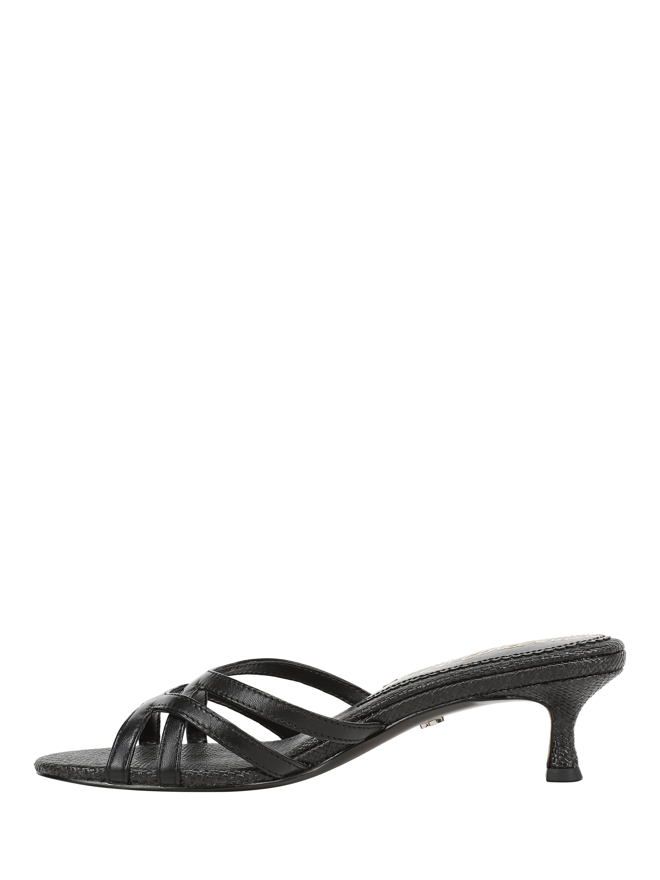 Product image 2 of 6, which shows Sam Edelman Camille Kitten Heel Sandals, Black, 3.5