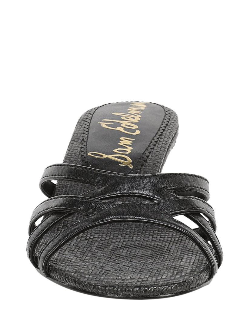 Product image 3 of 6, which shows Sam Edelman Camille Kitten Heel Sandals, Black, 3.5