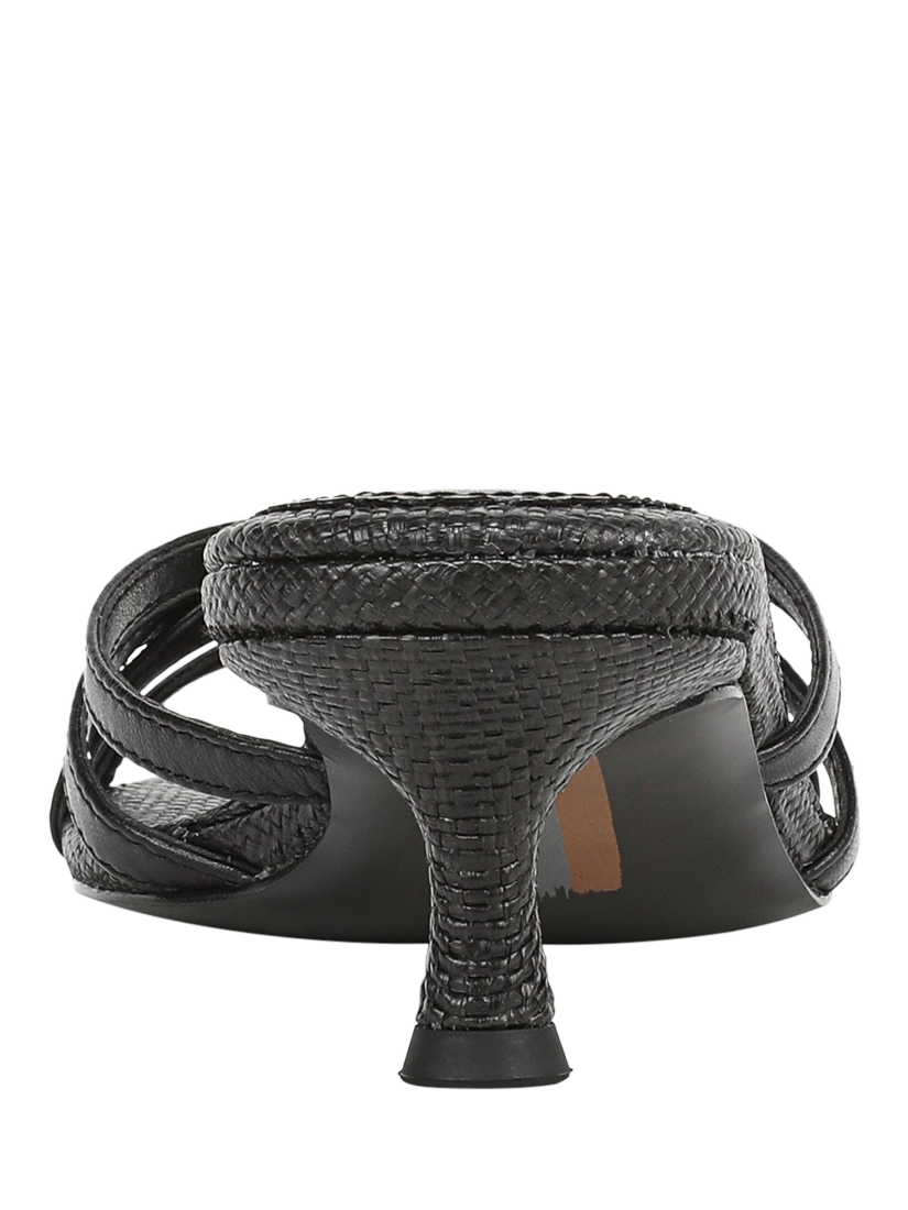 Product image 4 of 6, which shows Sam Edelman Camille Kitten Heel Sandals, Black, 3.5