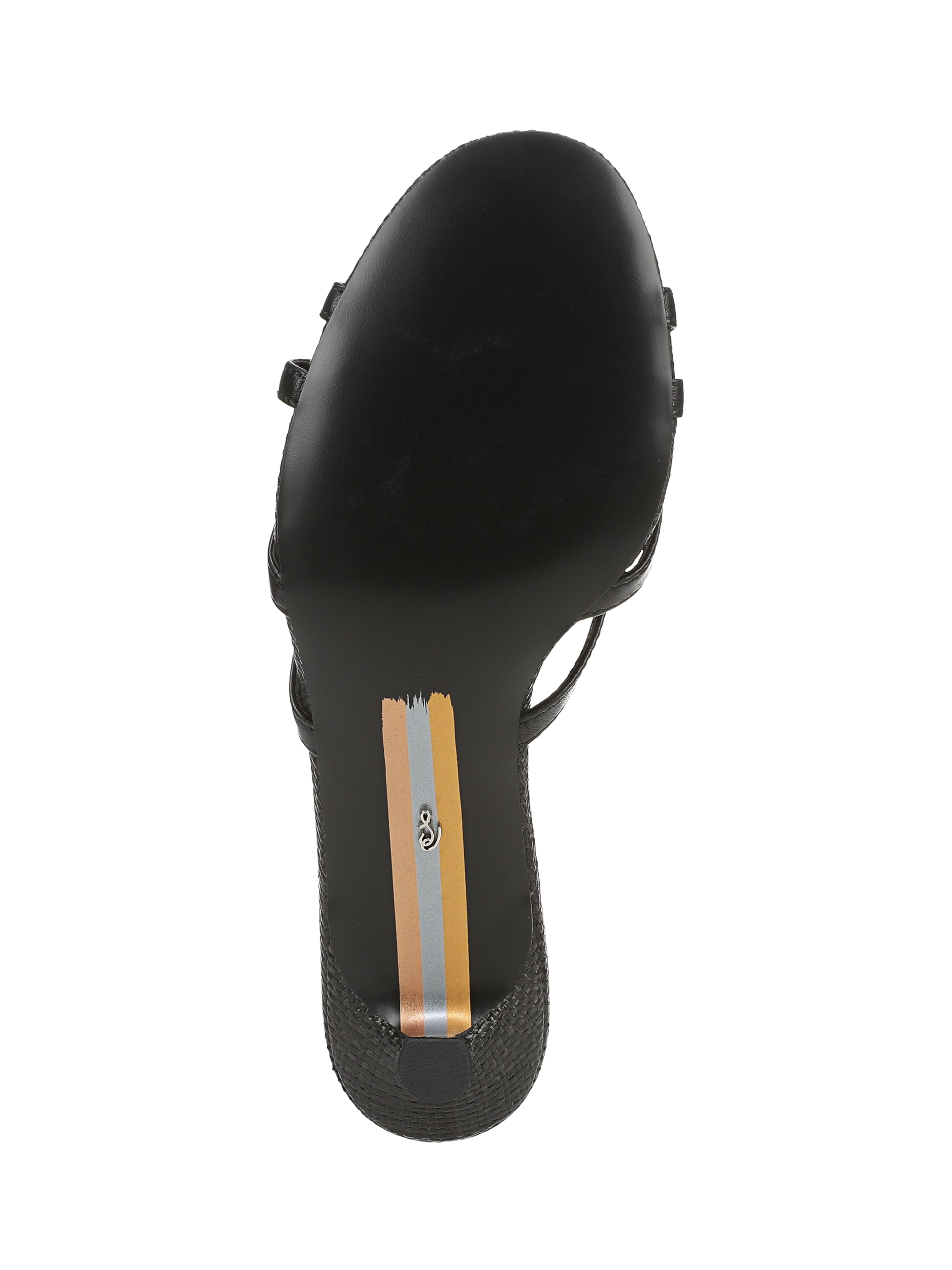 Product image 6 of 6, which shows Sam Edelman Camille Kitten Heel Sandals, Black, 3.5