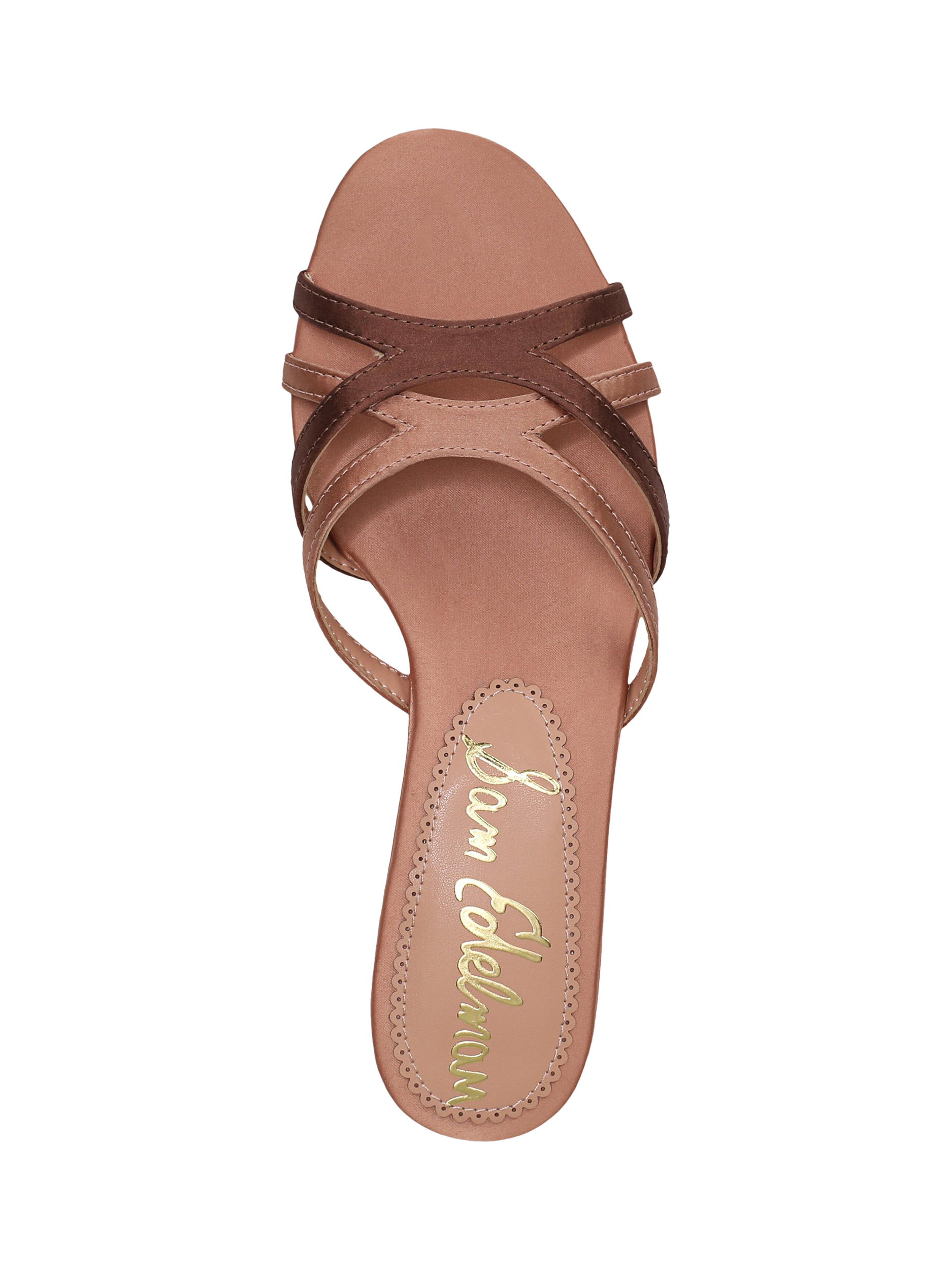 Product image 5 of 6, which shows Sam Edelman Camille Kitten Heel Sandals, Pink, 3.5