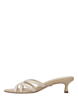 Sam Edelman Camille Kitten Heel Sandals, Ivory - view 2, Ivory