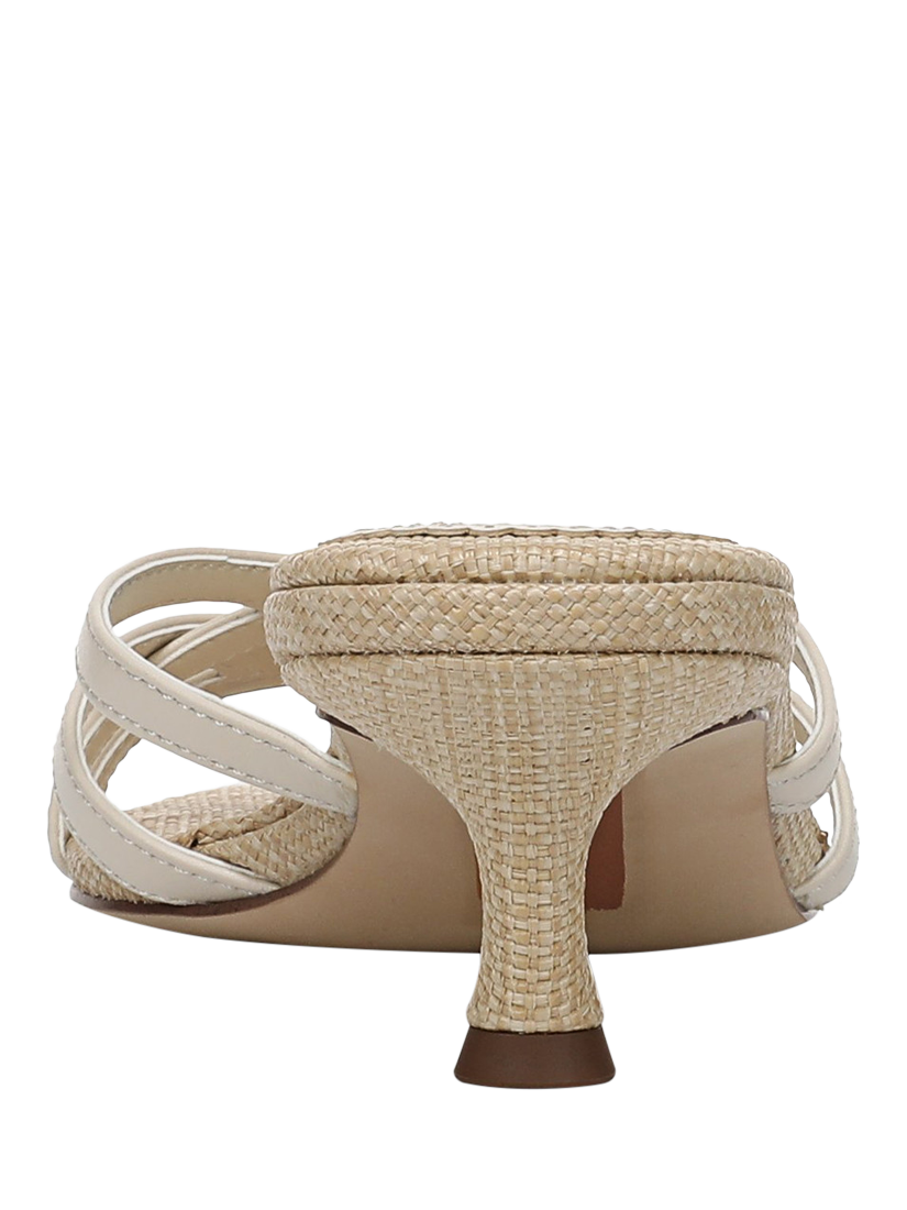 Product image 4 of 6, which shows Sam Edelman Camille Kitten Heel Sandals, Ivory, 3.5