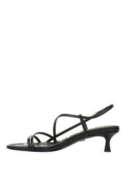 Sam Edelman Cora Leather Kitten Heel Court Shoes - view 2, Black