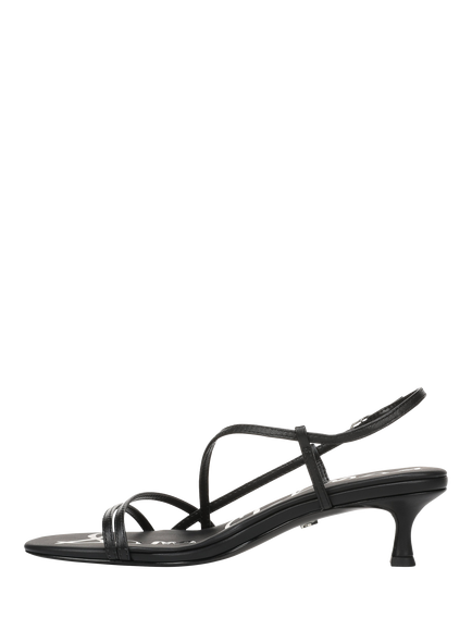 Sam Edelman Cora Leather Kitten Heel Court Shoes - view 2, Black