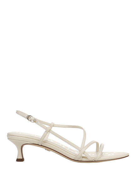Sam Edelman Cora Leather Kitten Heel Court Shoes, Ivory
