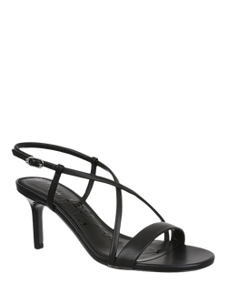 Sam Edelman Ginny Strappy Leather Heeled Shoes, Black