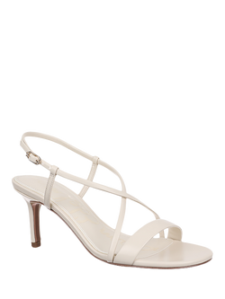 Sam Edelman Ginny Strappy Leather Heeled Shoes, Modern Ivory