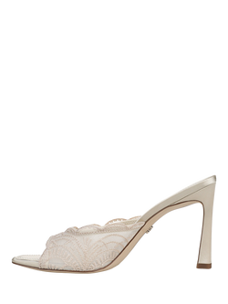 Sam Edelman Iva Lace Heeled Shoes, Modern Ivory - view 2, Modern Ivory