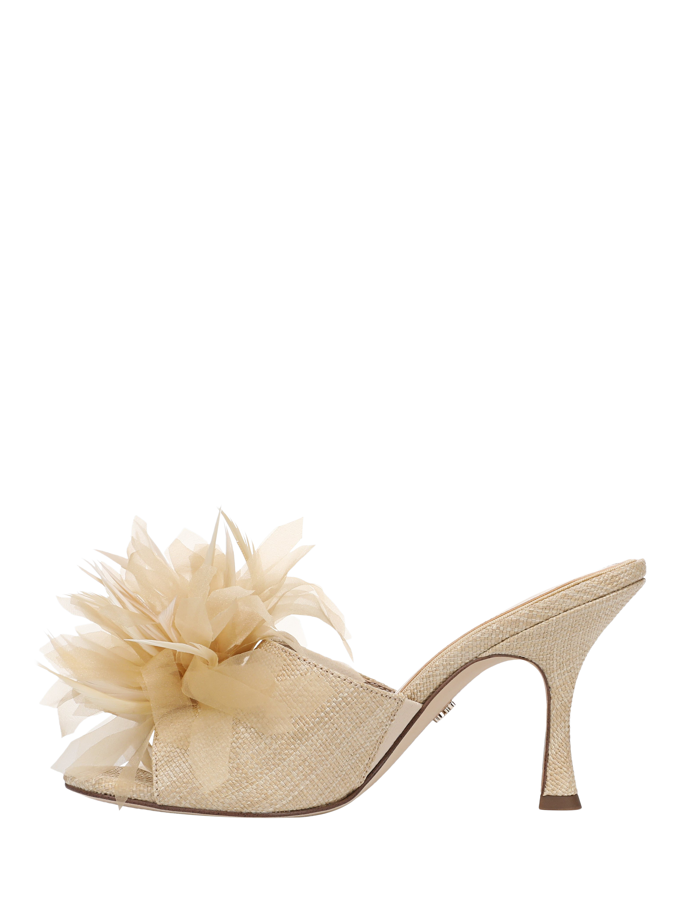 Product image 2 of 6, which shows Sam Edelman Jace Stiletto Heel Mule Sandals, Light Almond, 3.5