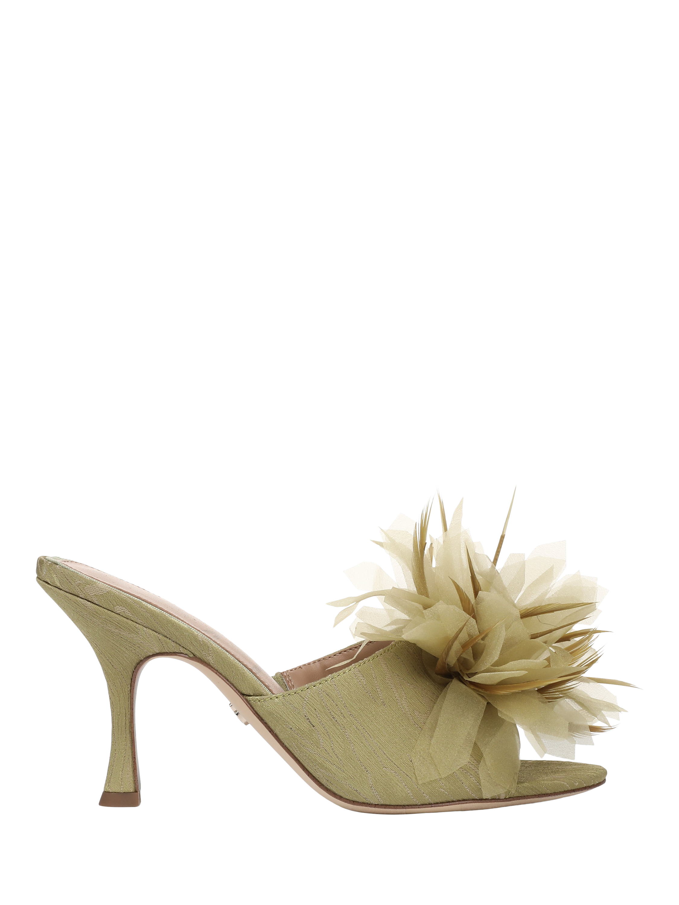 Product image 1 of 6, which shows Sam Edelman Jace Stiletto Heel Mule Sandals, Soft Fern, 3.5