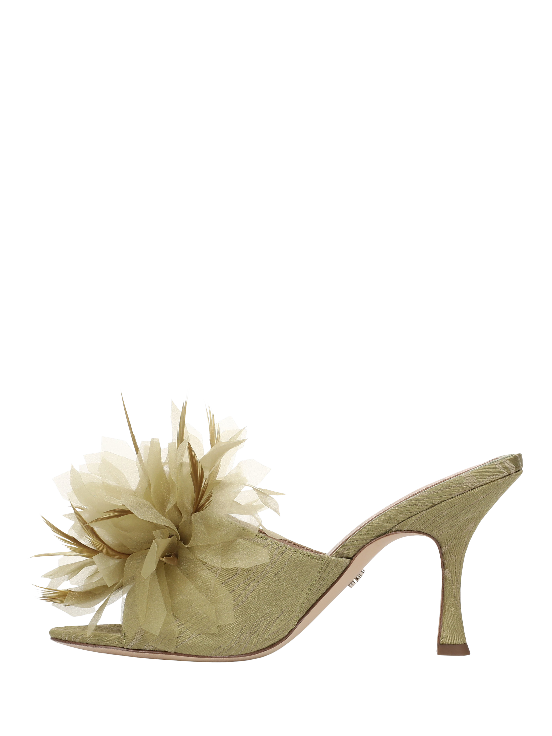 Product image 2 of 6, which shows Sam Edelman Jace Stiletto Heel Mule Sandals, Soft Fern, 3.5