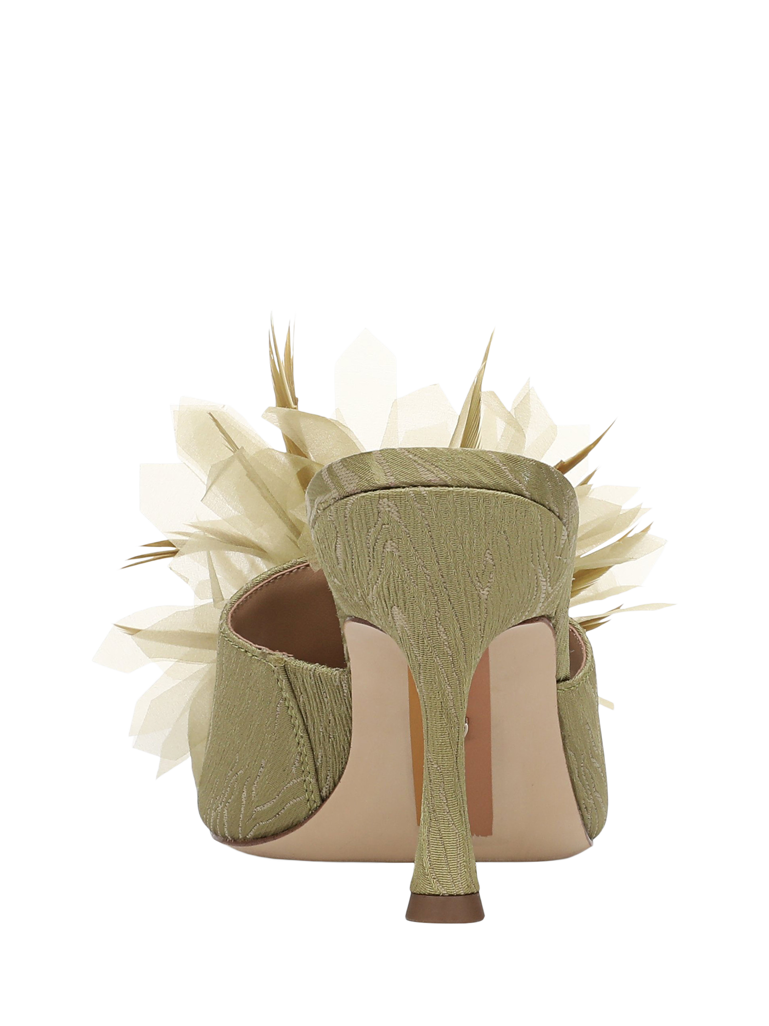 Product image 4 of 6, which shows Sam Edelman Jace Stiletto Heel Mule Sandals, Soft Fern, 3.5
