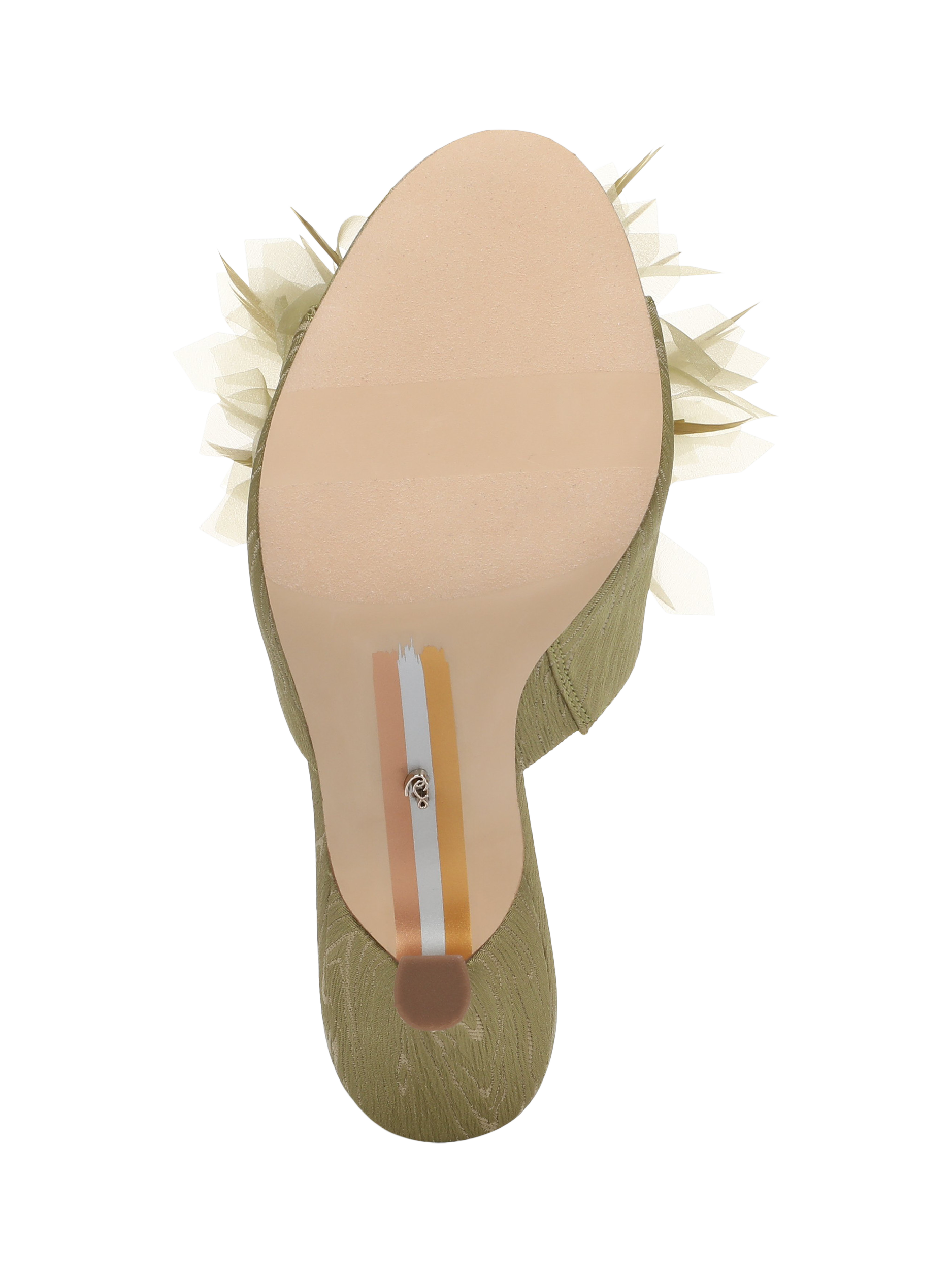 Product image 6 of 6, which shows Sam Edelman Jace Stiletto Heel Mule Sandals, Soft Fern, 3.5