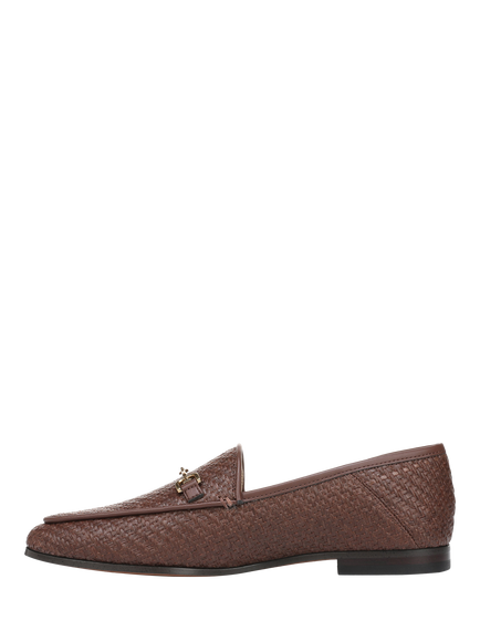 Sam Edelman Loraine Leather Loafers, Bourbon - view 2, Bourbon