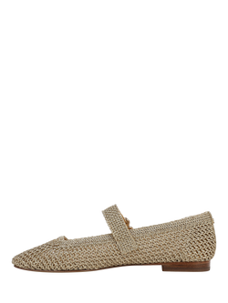 Sam Edelman Michaela Knit Mary Jane Shoes, Amber Gold - view 2, Amber Gold