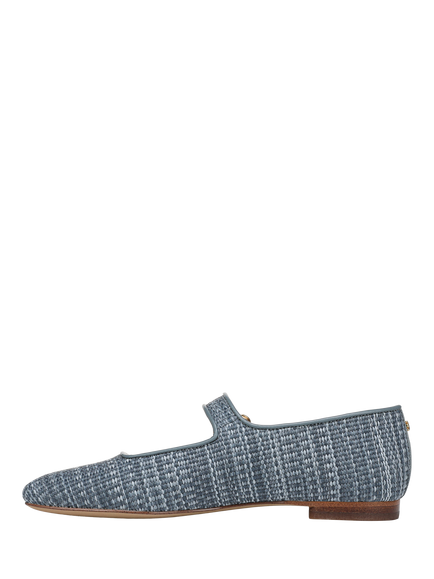Sam Edelman Michaela Mary Jane Ballerina Pumps, Slate Sky - view 2, Slate Sky