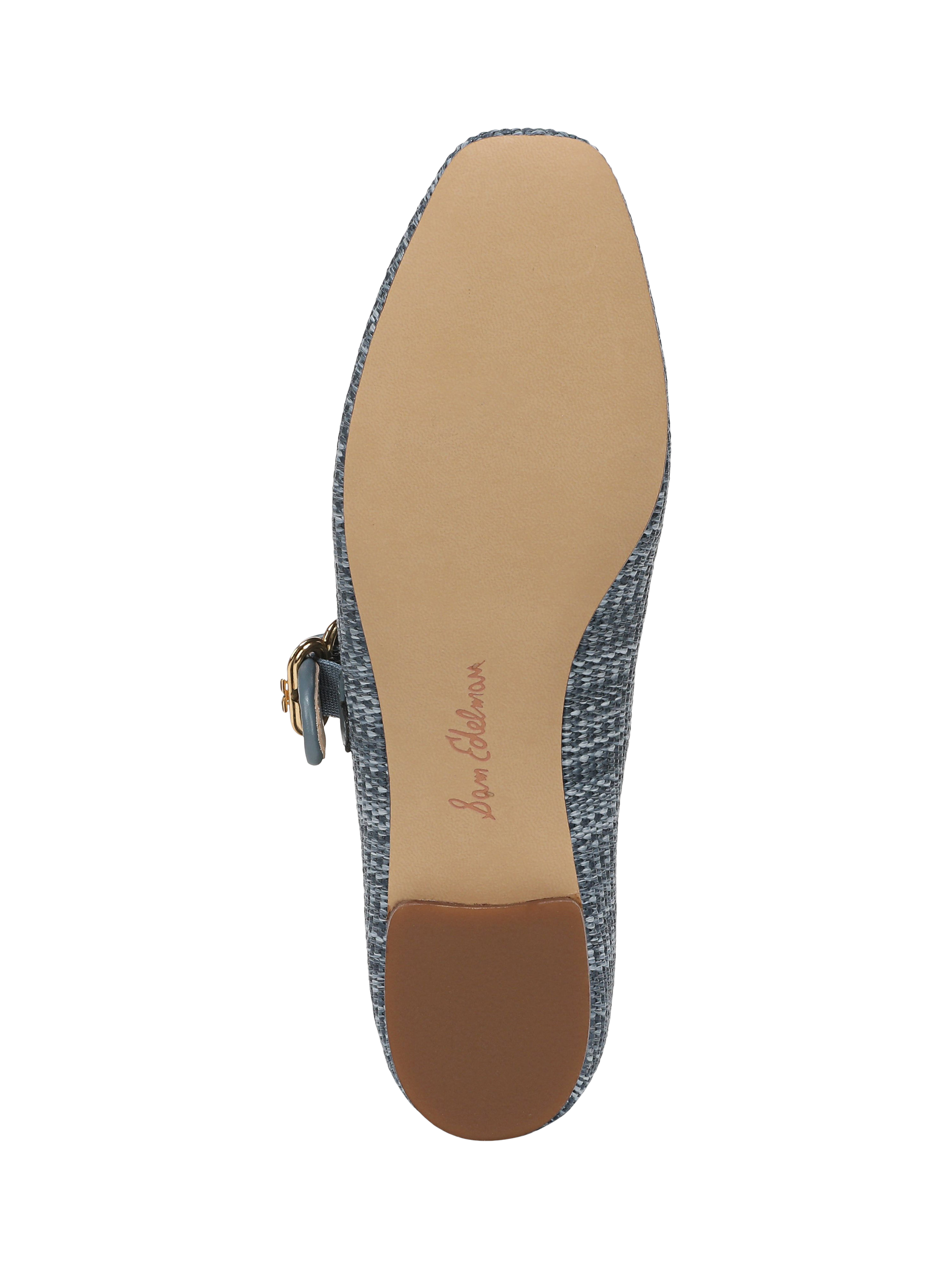 Product image 6 of 6, which shows Sam Edelman Michaela Mary Jane Ballerina Pumps, Slate Sky, 3.5