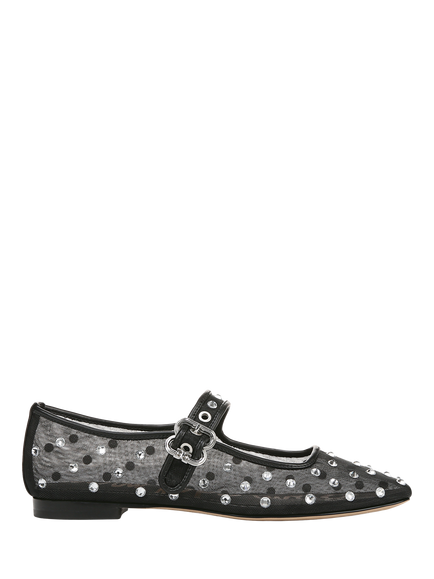 Sam Edelman Michaela Shine Mary Jane Ballerina Pumps, Black, Black
