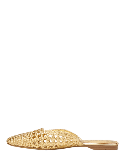 Sam Edelman Nola Leather Mule Slider Sandals, Gold - view 2, Gold