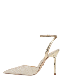 Sam Edelman Osha Pointed Toe Stiletto Heels Court Shoes, Amber Gold - view 2, Amber Gold