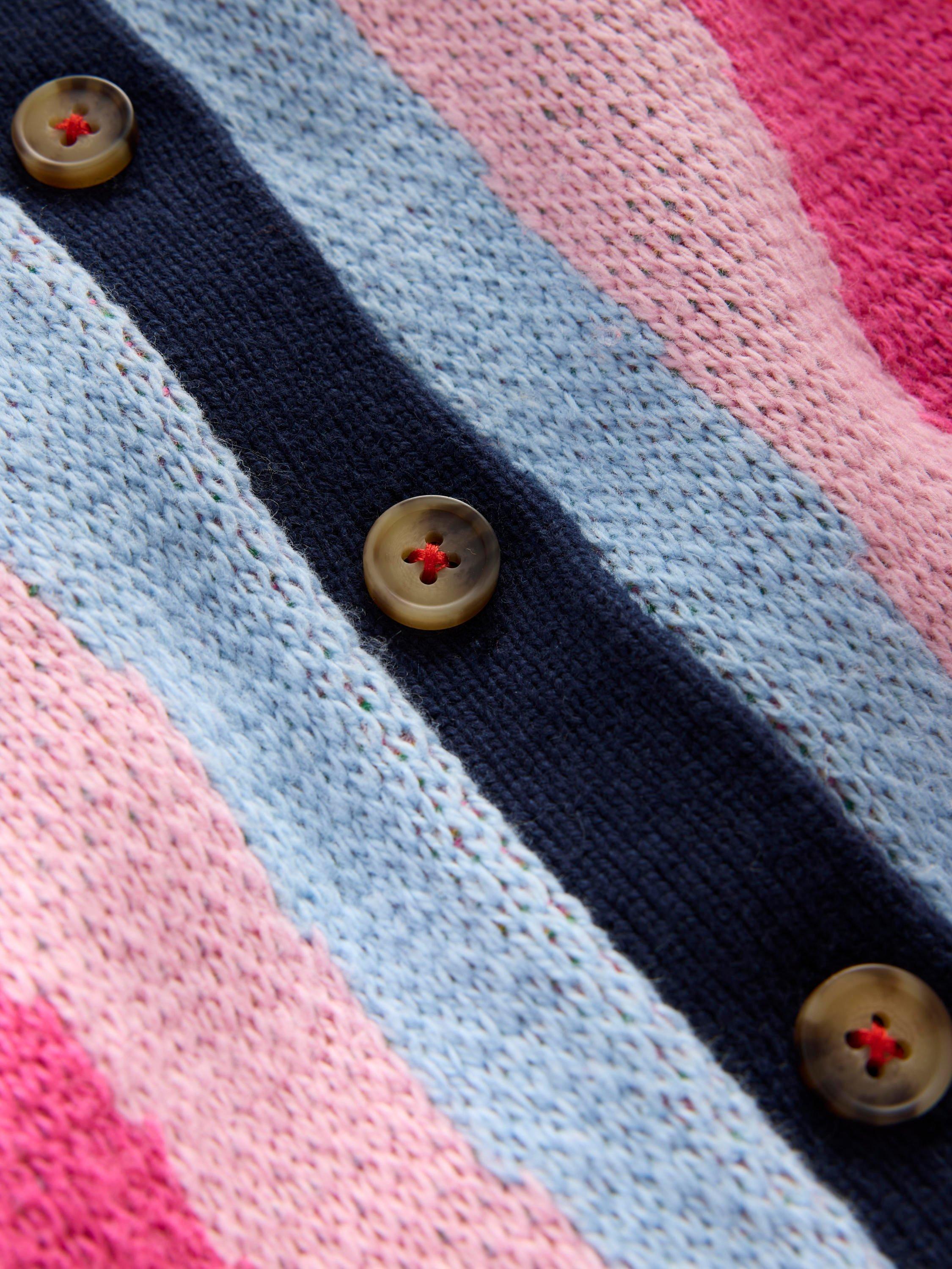 Product image 3 of 3, which shows Mini Boden Kids' Rainbow Cardigan, Multi, 2-3 years