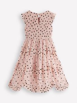 Mini Boden Kids' Tulle Bow Occasion Dress, Pink - view 2, Pink