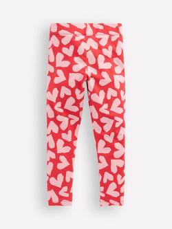 Mini Boden Kids' Fun Leggings, Red - view 2, Red