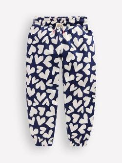 Mini Boden Kids' Printed Cosy Joggers, Navy, Navy