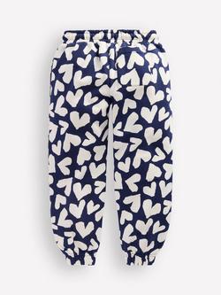 Mini Boden Kids' Printed Cosy Joggers, Navy - view 2, Navy