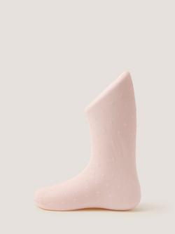 Monsoon Baby Spot Tights, Pink - view 2, Pink