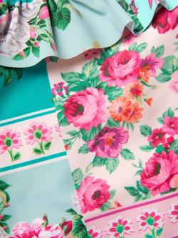 Monsoon Baby Patchwork Swimsuit, Green - view 2, Green