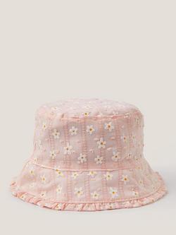 Monsoon Baby Bucket Hat, Pink, Pink